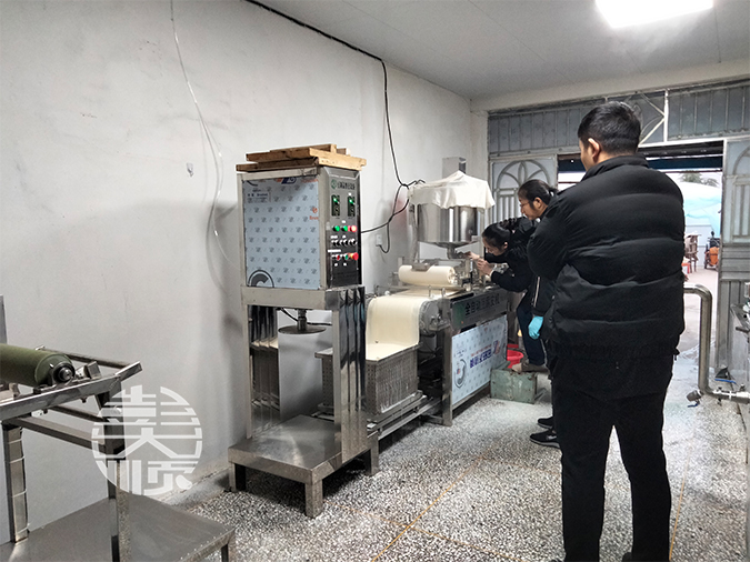 用機器做干豆腐，省心又省力